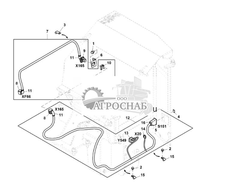Wiring Harness, Stump Treatment, Levelling Cab - ST851361 339.jpg